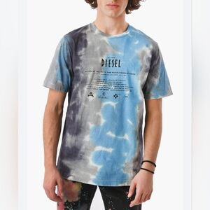 Diesel Tie Dye Effect Print Men's T-shirt